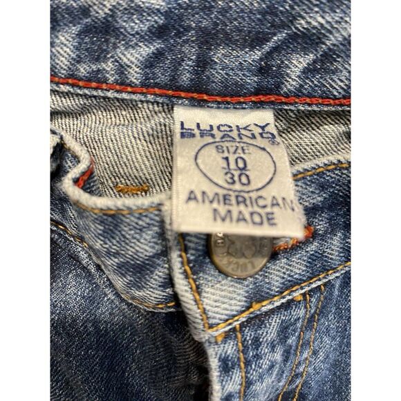 Vintage Lucky Brand Dungarees Gene Montesano Made In USA Jeans 30 / 10 Selvedge - Picture 3 of 14